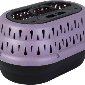 19" Purple One-Door Plastic Pet Kennel