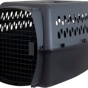 26" Dark Gray/Black Dog Kennel